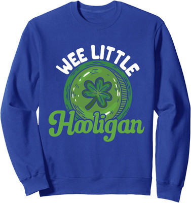 Fun St. Patrick's Day Wee Little Hooligan Unisex Crewneck Sweatshirt