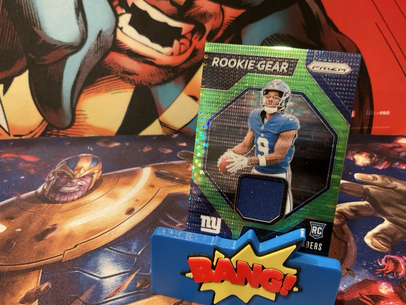 🔥2024 Panini Prizm #RG-MNS ROOKIE GEAR Neon Green Pulsar RC MALIK NABERS