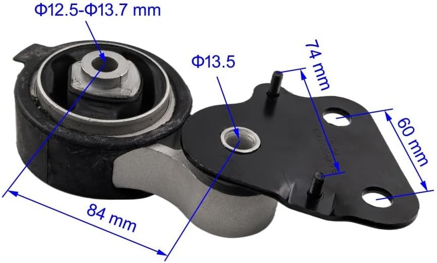 3PC Engine Motor & Trans Mount Set Compatible with 2007 - 2014 Ford Black 