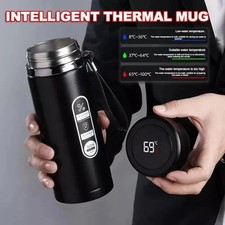Gourde Inox 1L Thermos Affichage LED Température Bouteille Isotherme