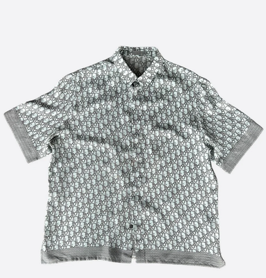 Christian Dior Diamond Oblique Silk Shirt – Men's Size 38 – Brand