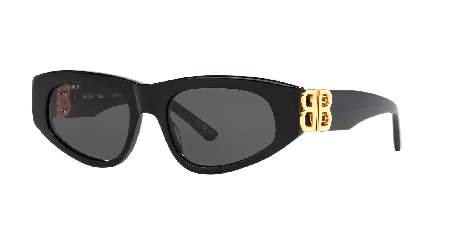 Balenciaga Cat Eye Sunglasses - BB0095S - Black, White, Pink - NEW-Case Included-image