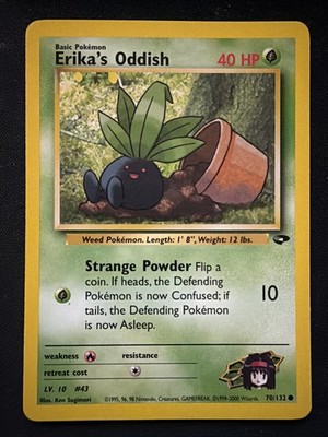 Erika's Oddish - 2000 Pokemon Gym Challenge 70/132 - Vintage WOTC