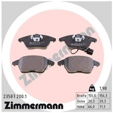 Satz Bremsbeläge Bremsklötze vorne für VW Polo 5 6R1 6 AW1 Scirocco 3 | 24137