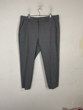 Liverpool Womens Pants 16 Grey Herringbone Office Career Stretch Preppy Trousers