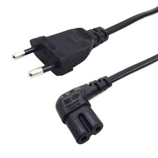 Image of EU to IEC C7 AC Power Cord Schuko CEE7/16 Figure-8 3M/5M TV Cable