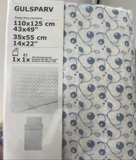 Crib Duvet Cover/Pillowcase Blueberry Patterned 804.270.70 Ikea Gulsparv Blue