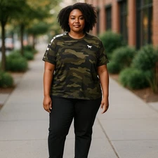 Victoria's Secret PINK Camo Top size XL