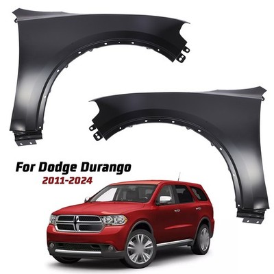 Pair of Front Driver & Passenger Side Fender For 2011-2024 Dodge Durango Steel