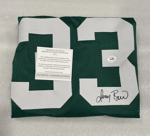Larry Bird Autographed Green Pro Style Basketball Custom Jersey With ACA COA