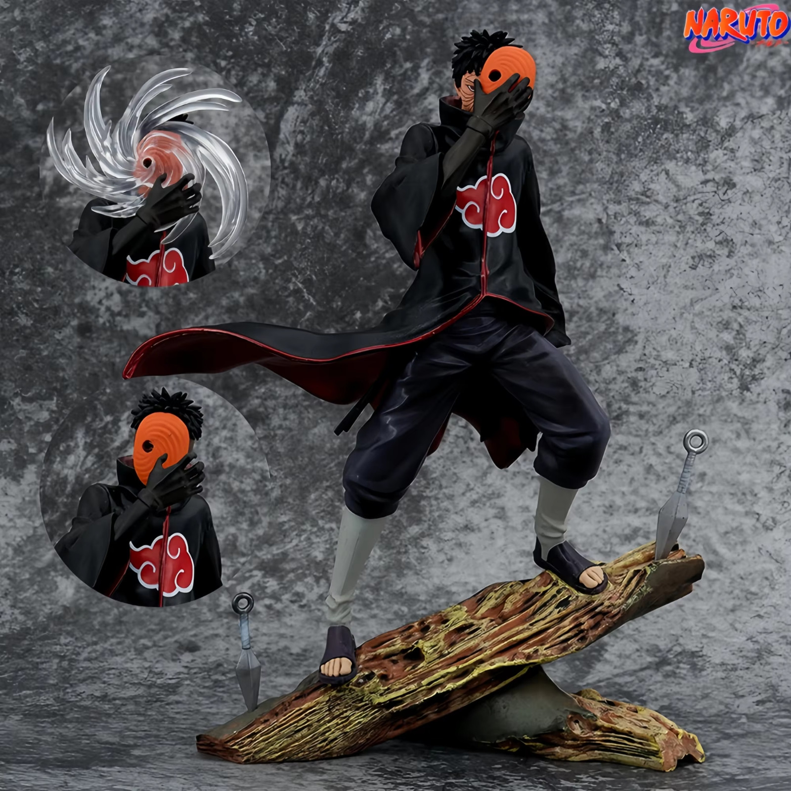 Figura de acción de PVC Naruto Obito Uchiha modelo coleccionable de anime juguete con caja