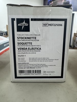 MEDLINE INDUSTRIES MDT221206 NON-STERILE TUBULAR STOCKINETTES 6''X 25 YARDS