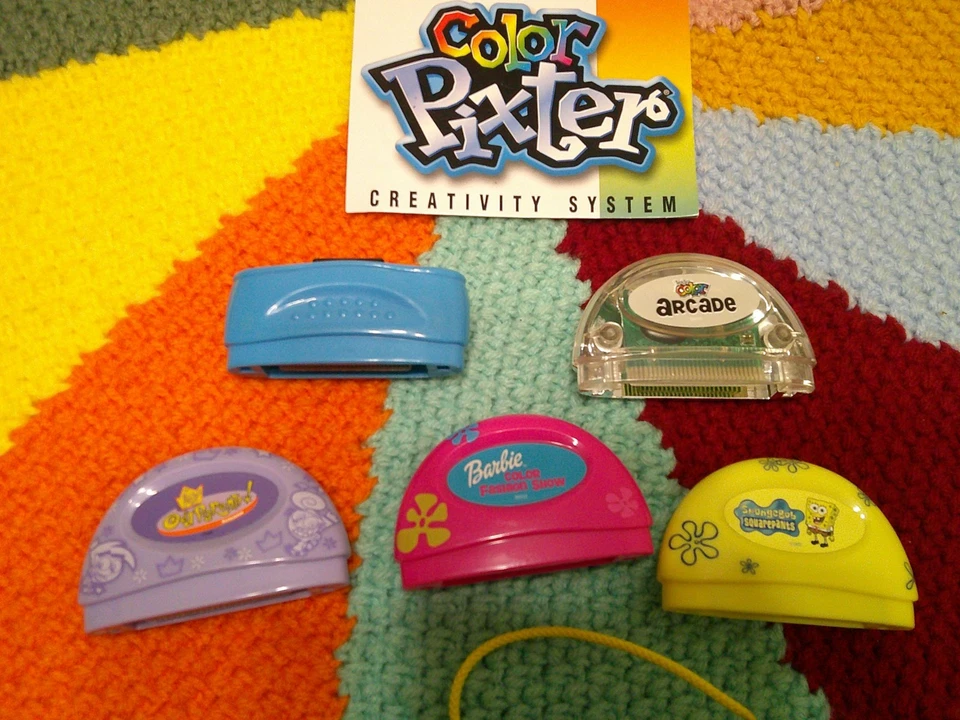 Vintage Mattel 2003 Pixter Color Handheld Learning System Tested Listen To Video - Image 2 of 4