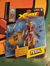 FERAL  1991  Marvel Legends Series 6  Action Figure X-Force w  Comic Accessory