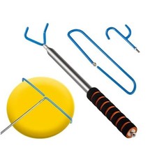 Disc Golf Retriever Pole with 3 Hooks Telescopic Disc Golf Tool 10FT aluminum