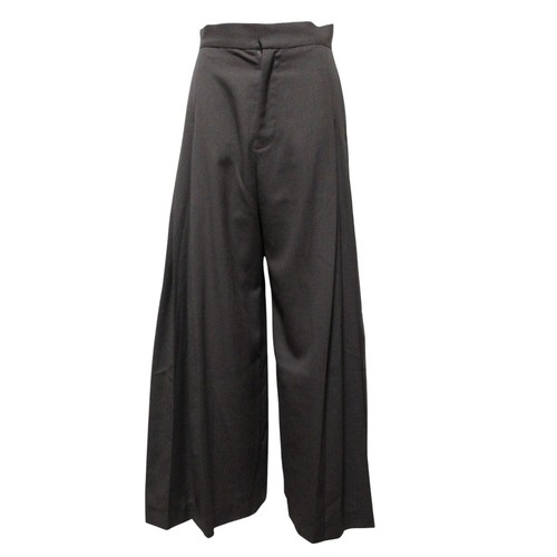 25SS KIARIS vintage & closet Layered Pleated Pants, Size 38, Brown Women USED