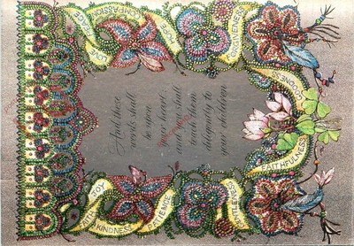 Picture Postcard:;And These Words Shall Be upon Your Heart, Reflective [Dufex]