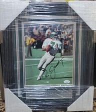 NICE FRAMED & MATTED Eagles Ron Jaworski 8x10 Autographed JSA COA