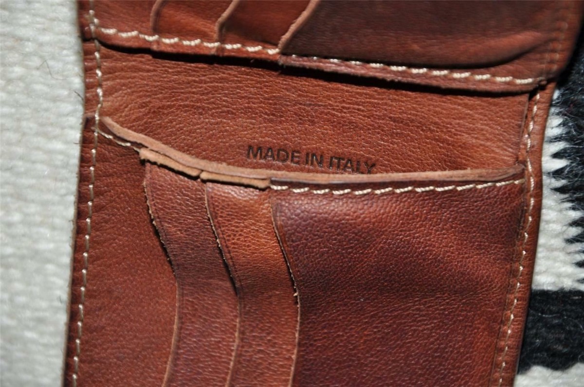 Ralph Lauren RRL Made in Italy Vintage Leather Slim Bifold