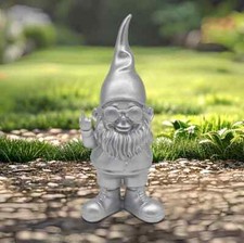 Gnome Garden Decoration Gift Naughty Gnomes Behaving Badly Silver 27cm 75281