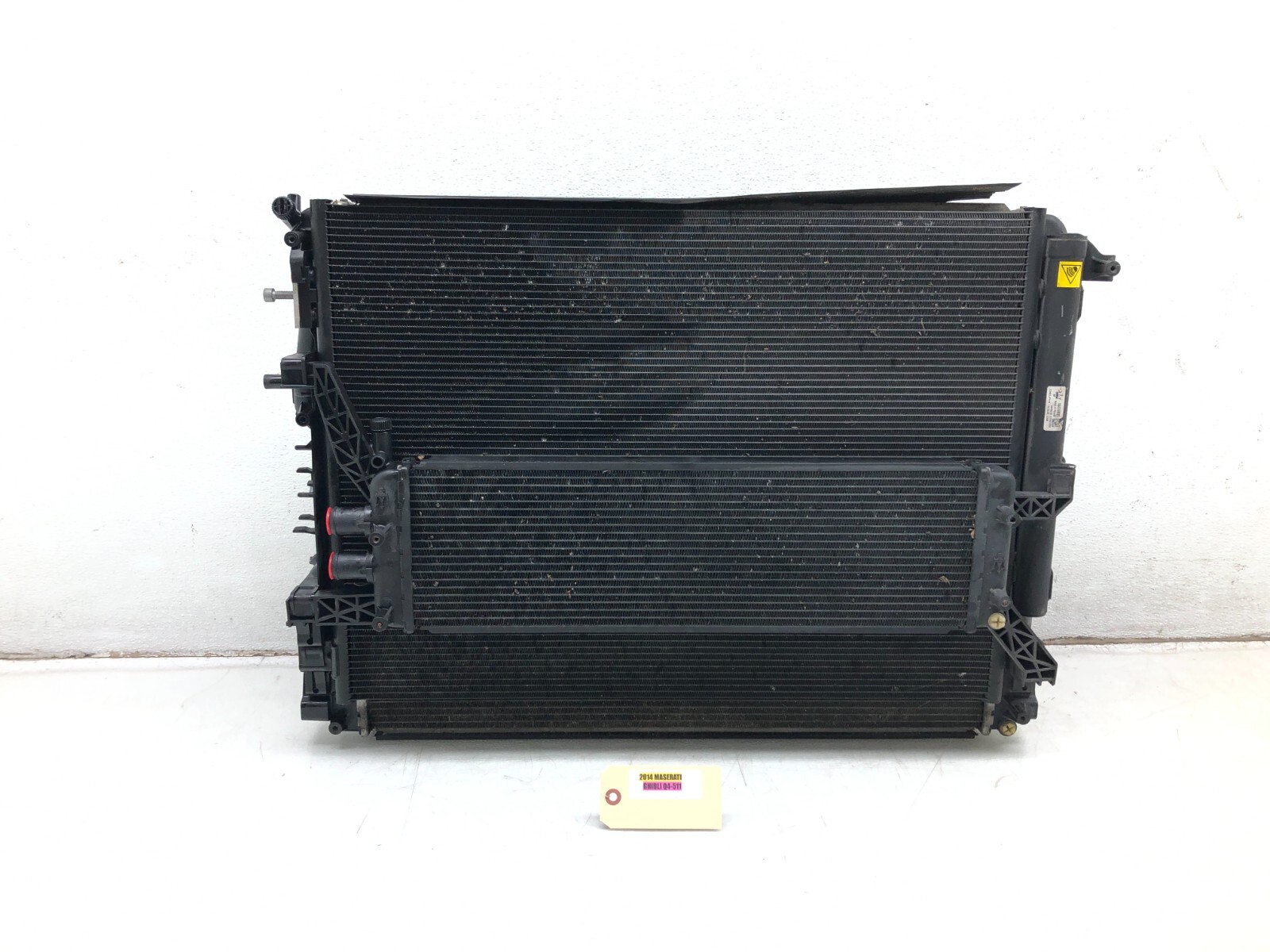2014-2019 MASERATI GHIBLI SQ4 3.0L V6 RADIATOR CONDENSER COOLER FAN ASSEMBLY OEM