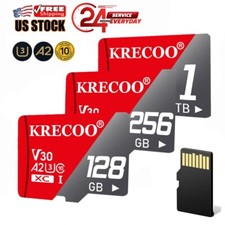 High Speed Micro SD Cards 1TB Class 10 Memory Card TF Card with Free Adapter Lot