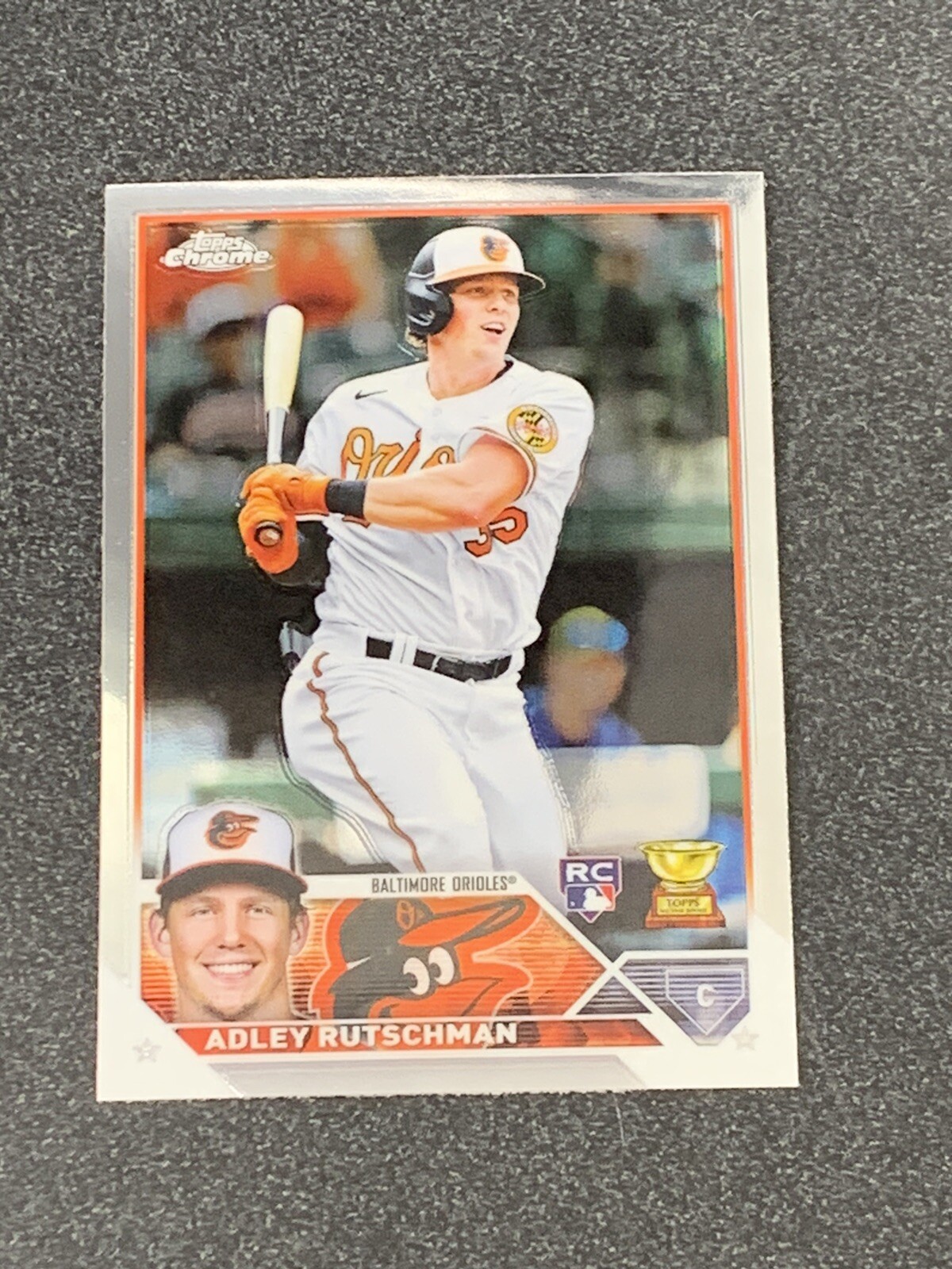 ADLEY RUTSCHMAN RC 2023 Topps Chrome #1 Base Rookie Card Baltimore Orioles