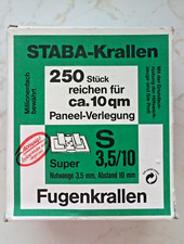 112 Stück STABA Krallen S 3,5/10 Fugenkrallen  für Paneel - Verlegung