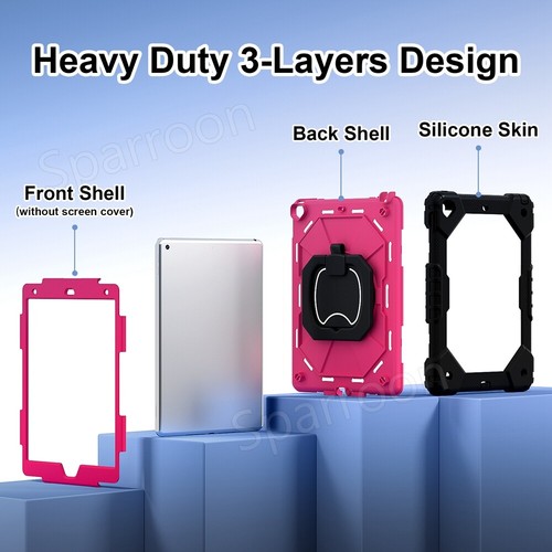 Shockproof Heavy Duty Hard Case for iPad 5/6/7/8/9/10th Gen Air 4 5 Pro 11 2024 - Picture 39 of 126