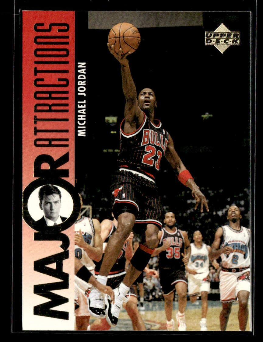 1995 Upper Deck #339 Michael Jordan / Charlie Sheen MA Nm/M