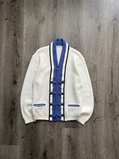 Vintage hand knit 80s NYNCO Zip Up cardigan sweater Size M