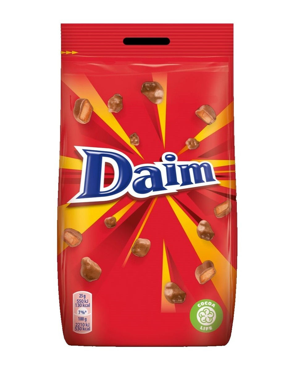 DAIM Chocolate Bites Dragee with Crunchy Almond Caramel Filling