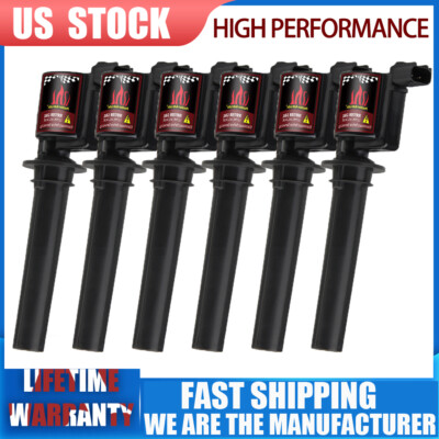 Set of 6 Ignition Coils for Ford Mercury Mazda 3.0 V6 DG513 DG500 C1458 FD502
