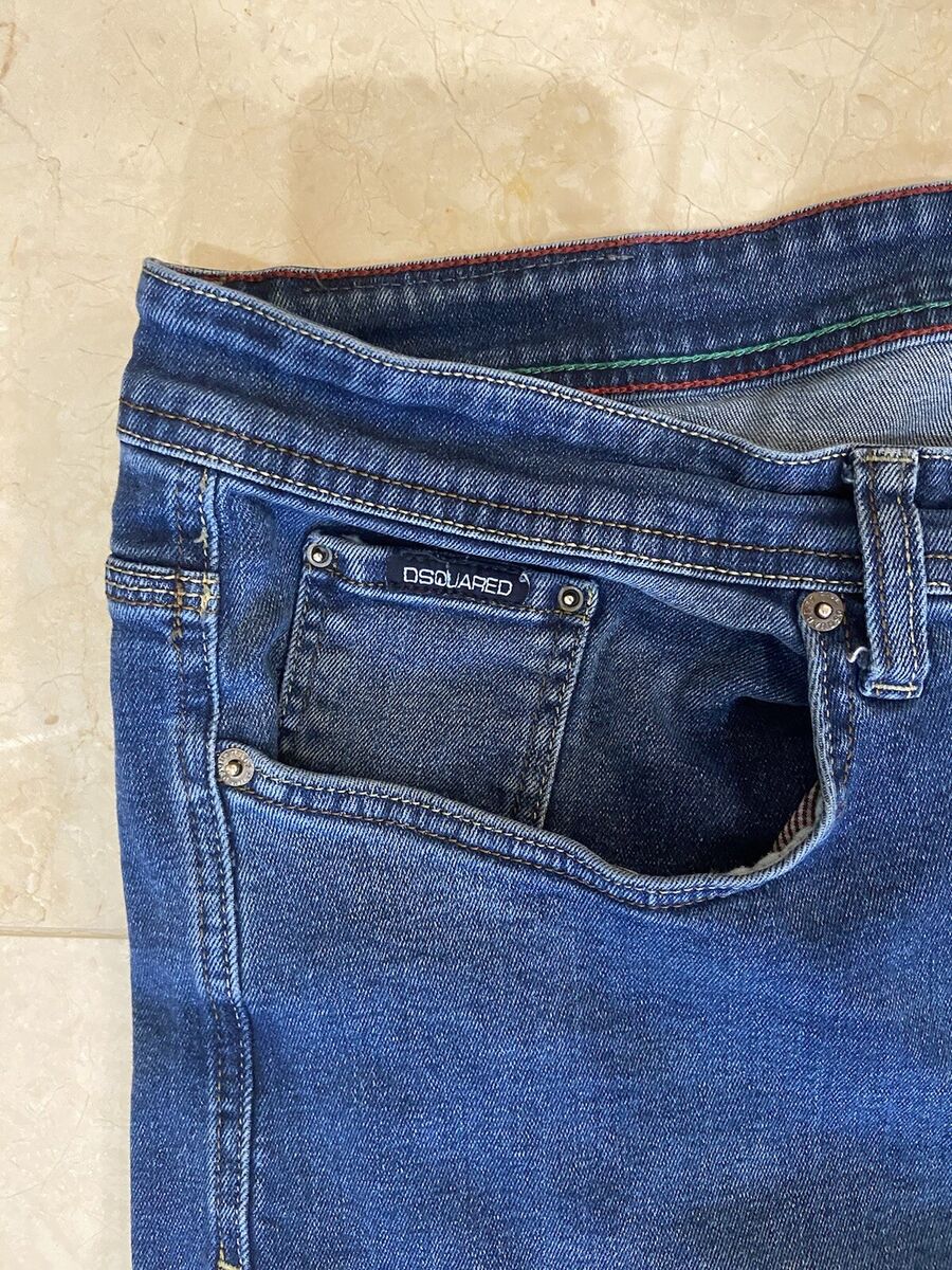 Dsquared 2 Made in Italy Blue Denim Jeans Men Size 48X34 US Dsquared 2 Made in Italy Blue Denim Jeans Men Size 48X34 US