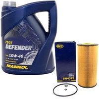 MotoröL Set 10W-40 5 Liter + ÖLfilter SH 437 P FüR Mercedes-Benz E-Klasse