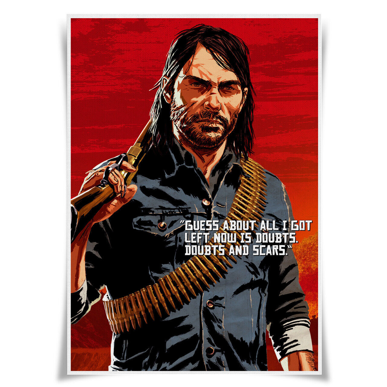 Van Der Linde Gang A3 Poster Game Cloth Print Art Decor For Red Dead van-der-linde-gang-a3-poster-game-cloth-print-art-decor-for-red-dead