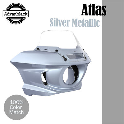 Atlas Silver Metallic ST Front Fairings Fits for Harley Low Rider/ S,Street Bob