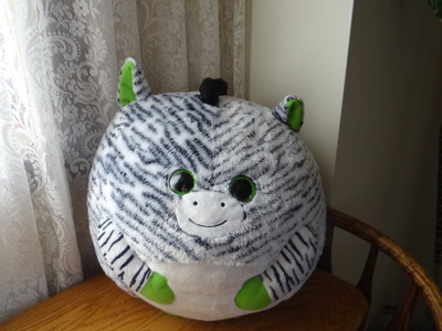 OASIS TY BEANIE BALLZ huge 15” ZEBRA PLUSH STUFFED