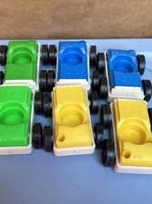 Vintage Fisher Price Little People Vehicle Lot of 6 Race-cars