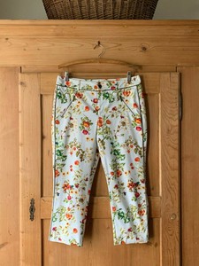flowered capri pants