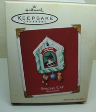2002, SPECIAL CAT, PHOTO HOLDER,  HALLMARK KEEPSAKE ORNAMENT