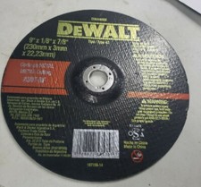 DeWalt DW44606 9 Metal cutting Wheel 9 "x 1/8"x 7/8"