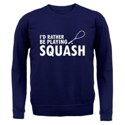 I'd Rather Be Playing Squash - Kinder Hoodie / Pullover - Player Court Schläger Ball