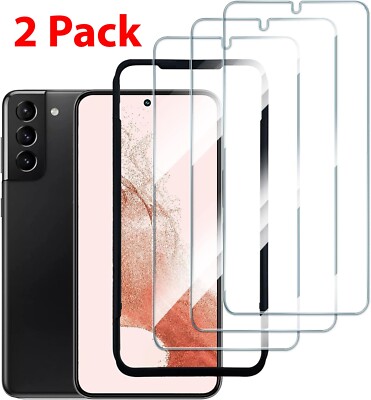 2-Pack For Samsung Galaxy S21 Plus S22 Plus Tempered Glass Full Screen  Protector