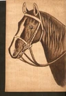 Rare Antique Imperial Veneer Wood Postcard Russia Empire Animals Horse