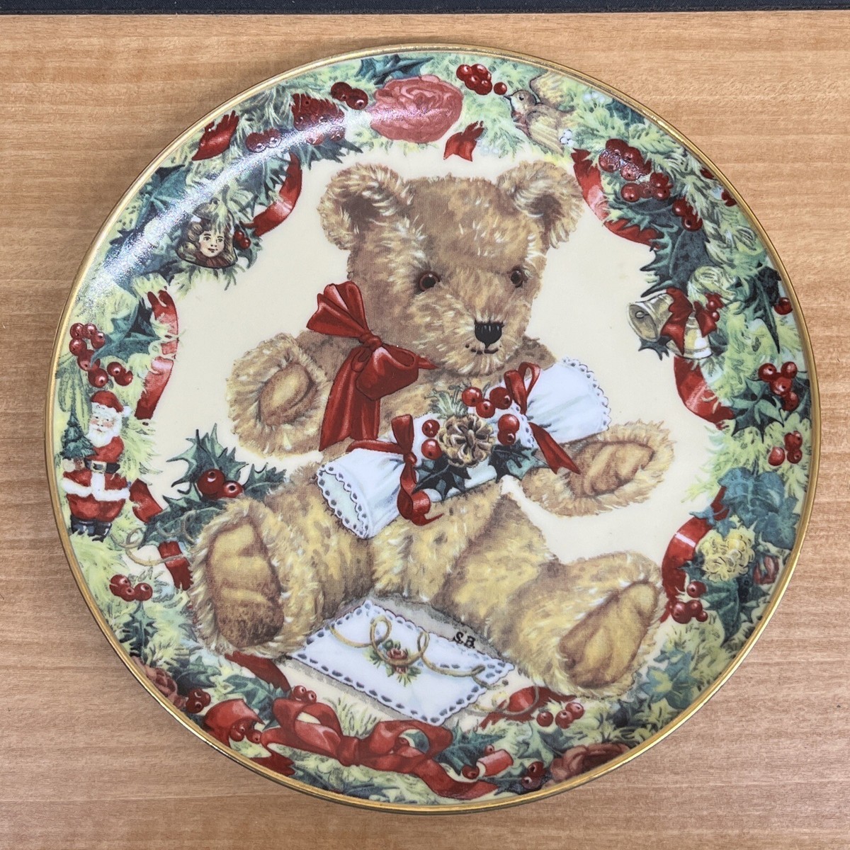 TEDDY'S FIRST CHRISTMAS Franklin Mint Heirloom by Sarah Bengry