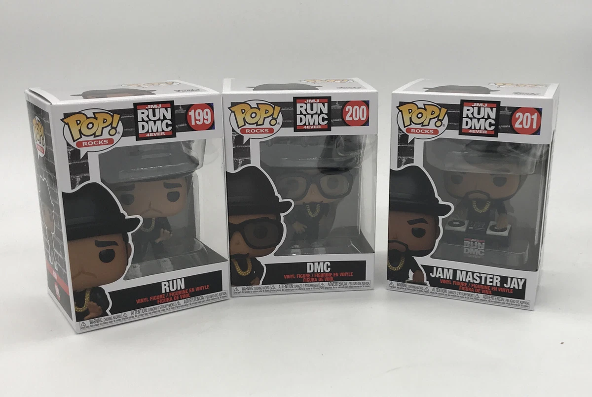 Run DMC Funko Pop Set | 3 Figures | 199, 200, 201 | NEW, UNOPENED | Pop!