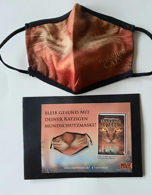 1 Mundschutzmaske Warrior CATS  Beltz & Gelberg Verlag Katze,