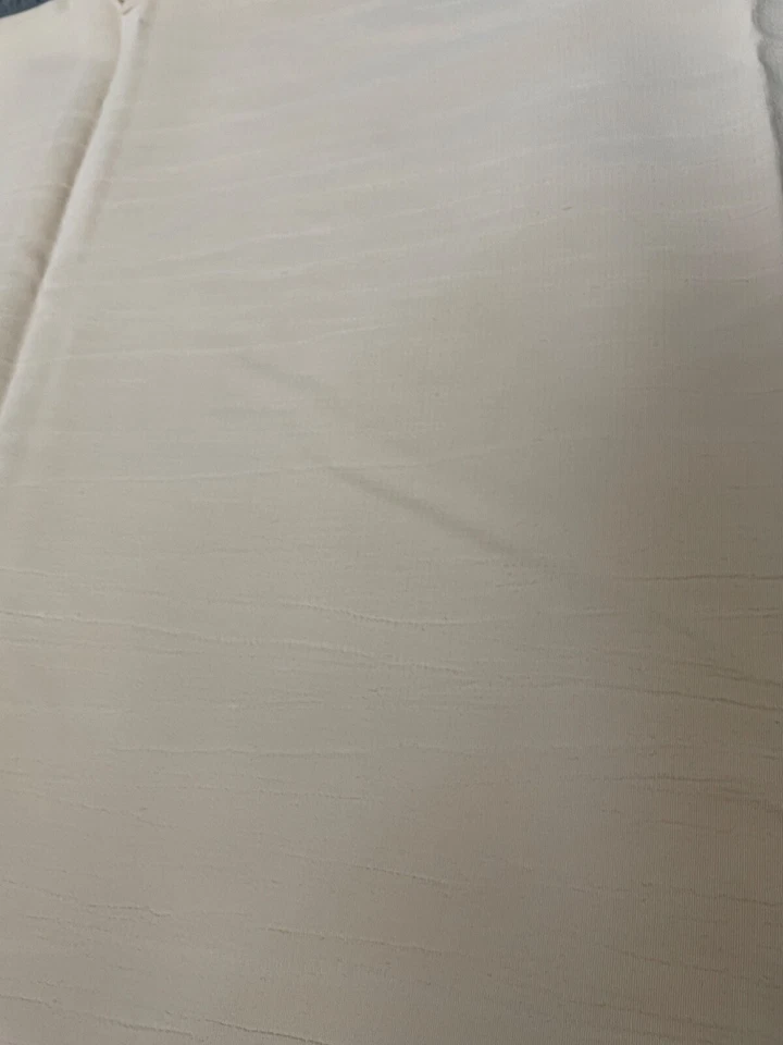 Fabric Lot 2 Yds 8 In 56 W Cream Crinkled Fabric Apparel - Image 4 of 4