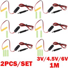 2x AA/AAA 3V/4.5V/6V Battery Eliminator USB Power Supply Cable Replace UK
